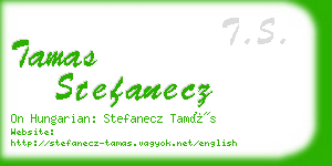 tamas stefanecz business card